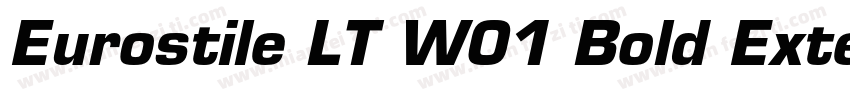 Eurostile LT W01 Bold Extended 2字体转换